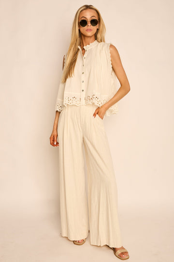 Jade Striped Linen Pants