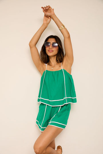 Emi Striped Romper
