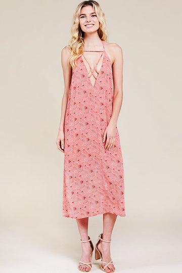 Jolene Printed Midi Dress