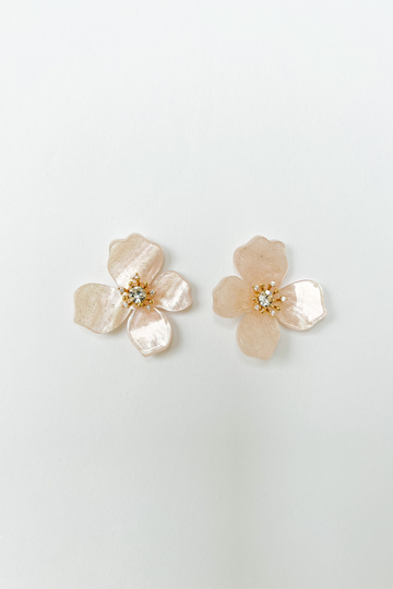 SALE - Becca Acrylic Flower Earrings
