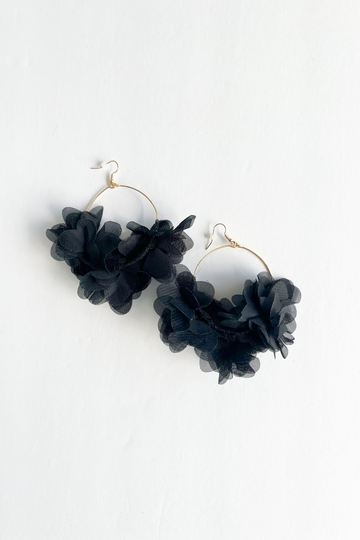 Natalia Flower Wire Earring