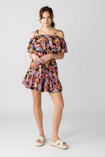 SALE - Cora Printed Ruffle Romper