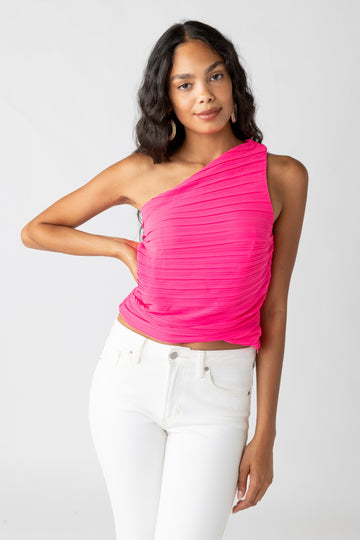 Naomi Gathered One Shoulder Top