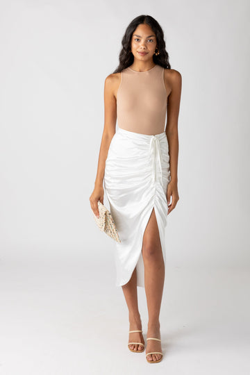 SALE - Kristie Gathered Midi Skirt
