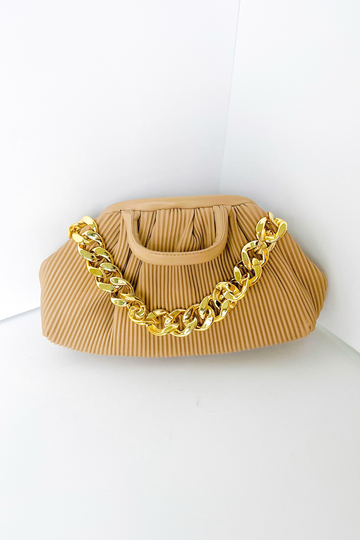SALE - Meredith Top Handle Pleated Handbag