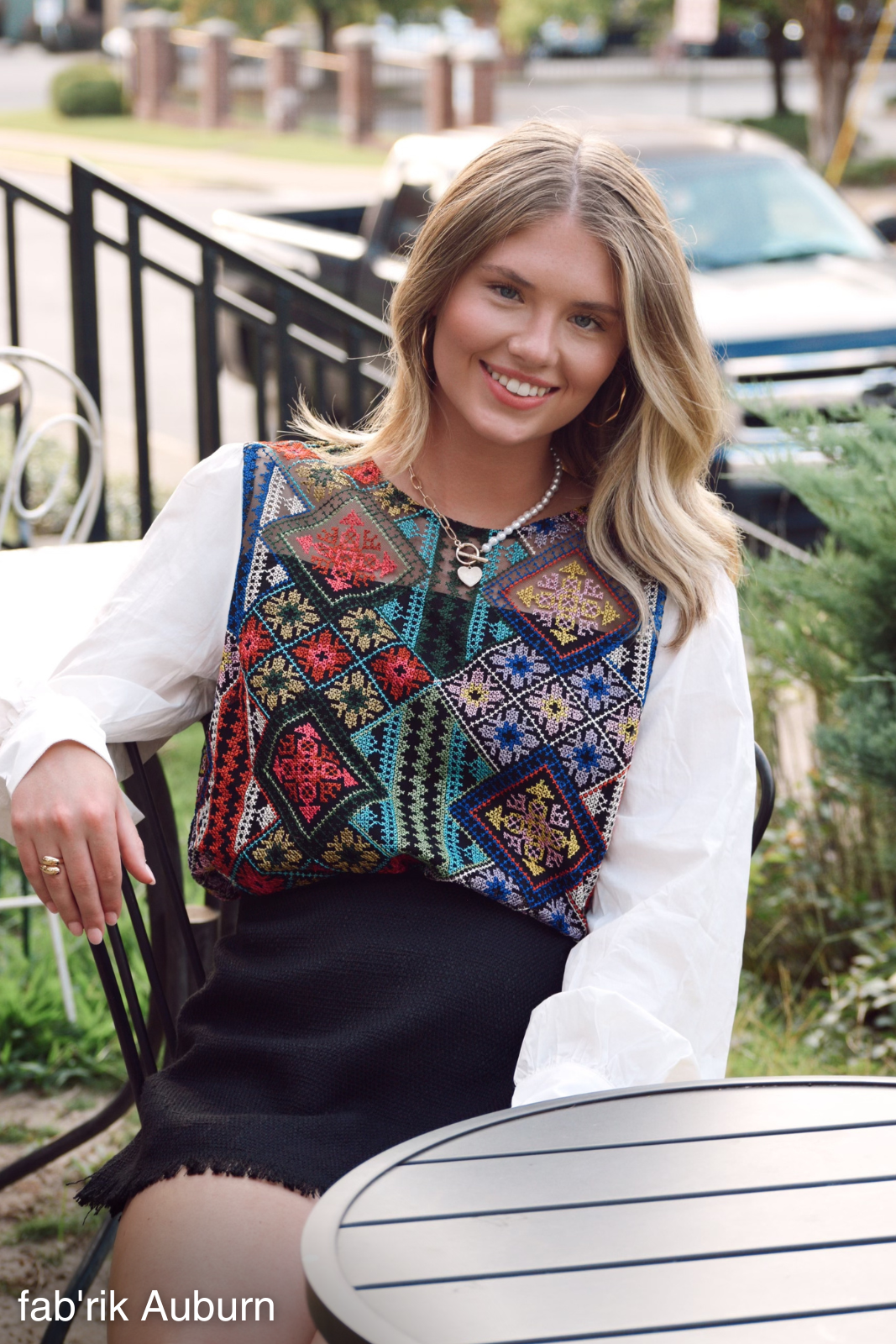 SALE - Fay Embroidered Top