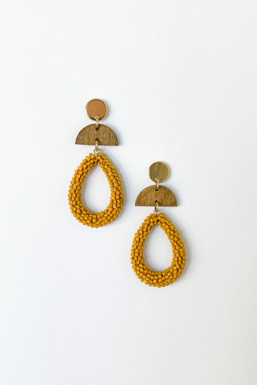 SALE - Jenna Beaded Teardrop Earrings