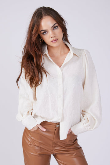 SALE - Esme Puff Sleeve Button Down