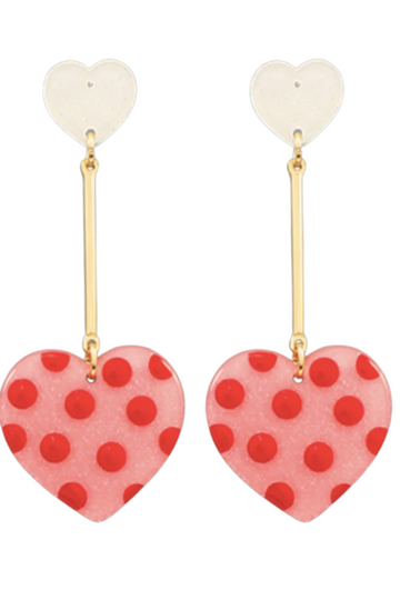 Hadley Heart Drop Earrings