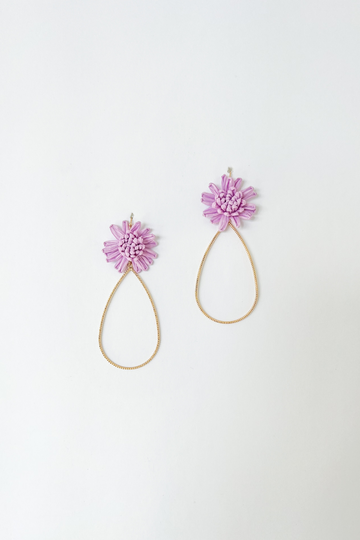 Angel Flower Teardrop Earring
