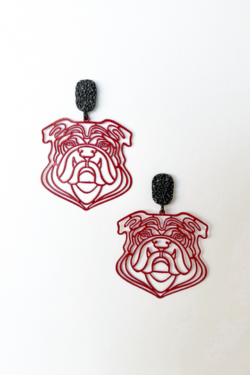 UGA Bulldog Earrings