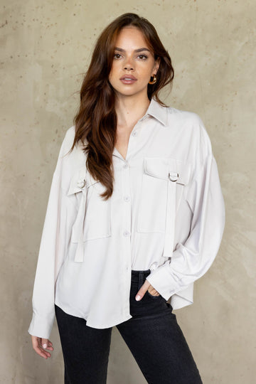 SALE - Alexi Buckle Detail Top