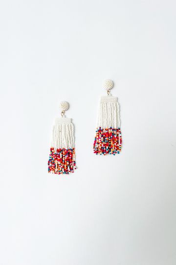 Aaliyah Seed Bead Fringe Earring