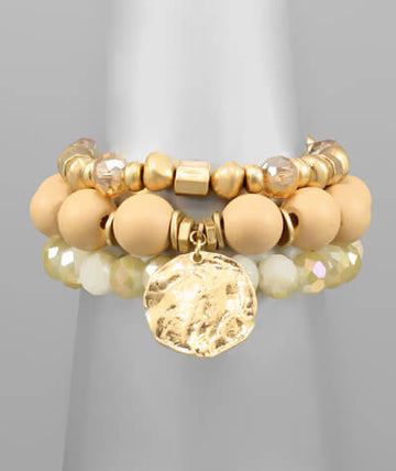 Indie Wood & Stone Bracelet