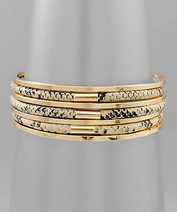 Ravi Snake Stacked Bracelet