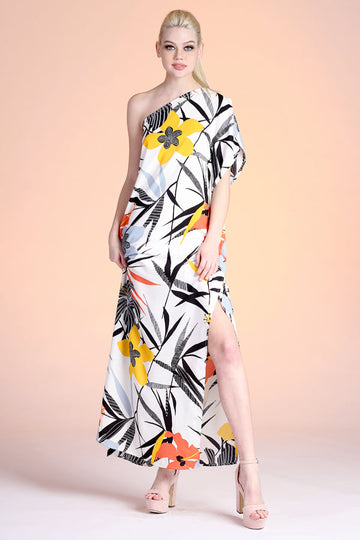 Capri Palm Print Maxi Dress