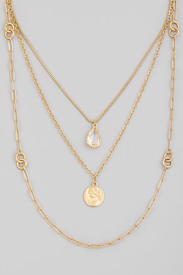 Janene Chain Coin Necklace