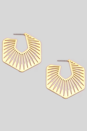 Kiki Hexagon Earrings