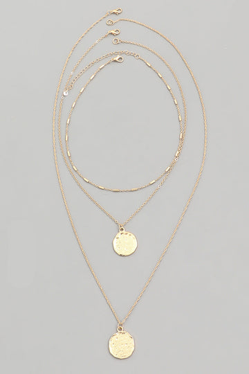 Leahla Layered Coin Necklace