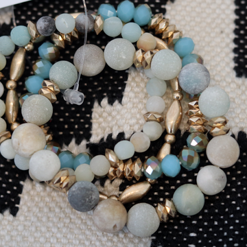 Harper Stone and Bead Bracelet