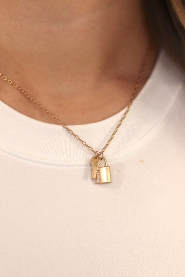 Sadie Lock & Key Necklace
