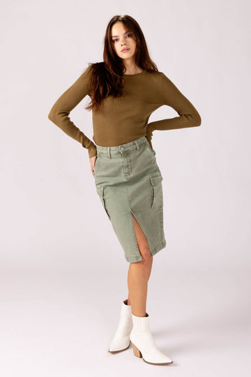 Kendall Cargo Midi Skirt