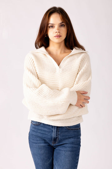 SALE - Lola Collared Pullover Sweater