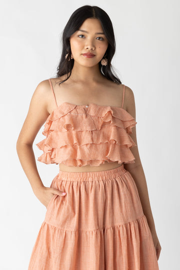 Ivy Ruffle Cropped Top