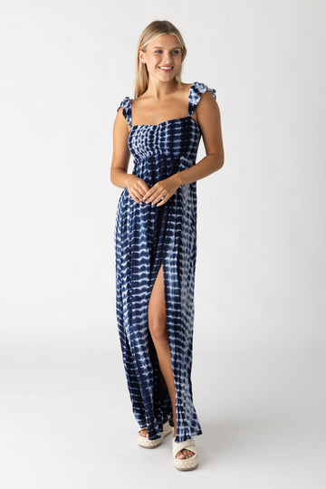 Alex Indigo Tie Dye Maxi Dress