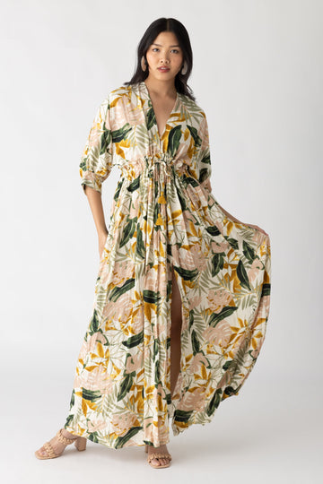 Blake Tropical Printed Maxi Dress