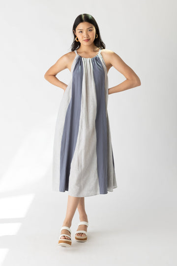SALE - Lilia Striped Midi Dress