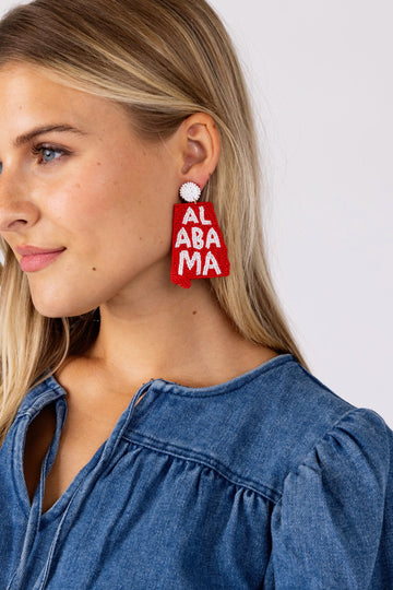 SALE - Alabama Beaded Earrings