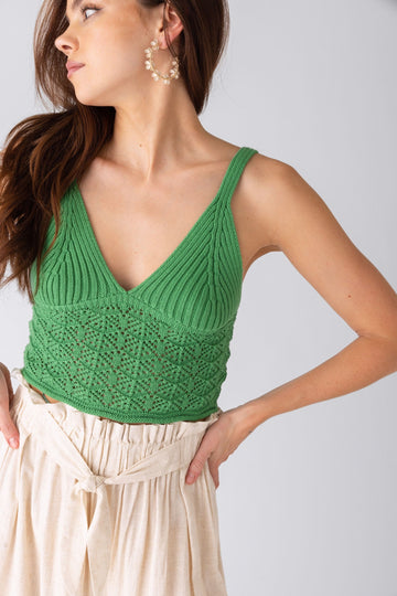 Lilia Crochet Cropped Top