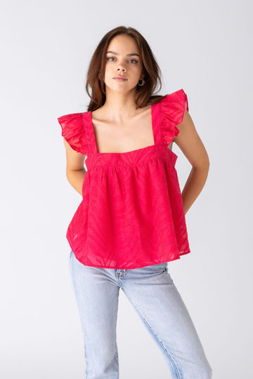 Marion Ruffle Sleeve Blouse
