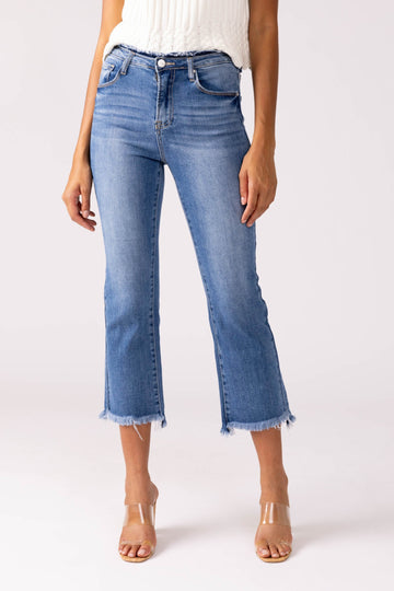 Krissa Cropped Flare Jeans