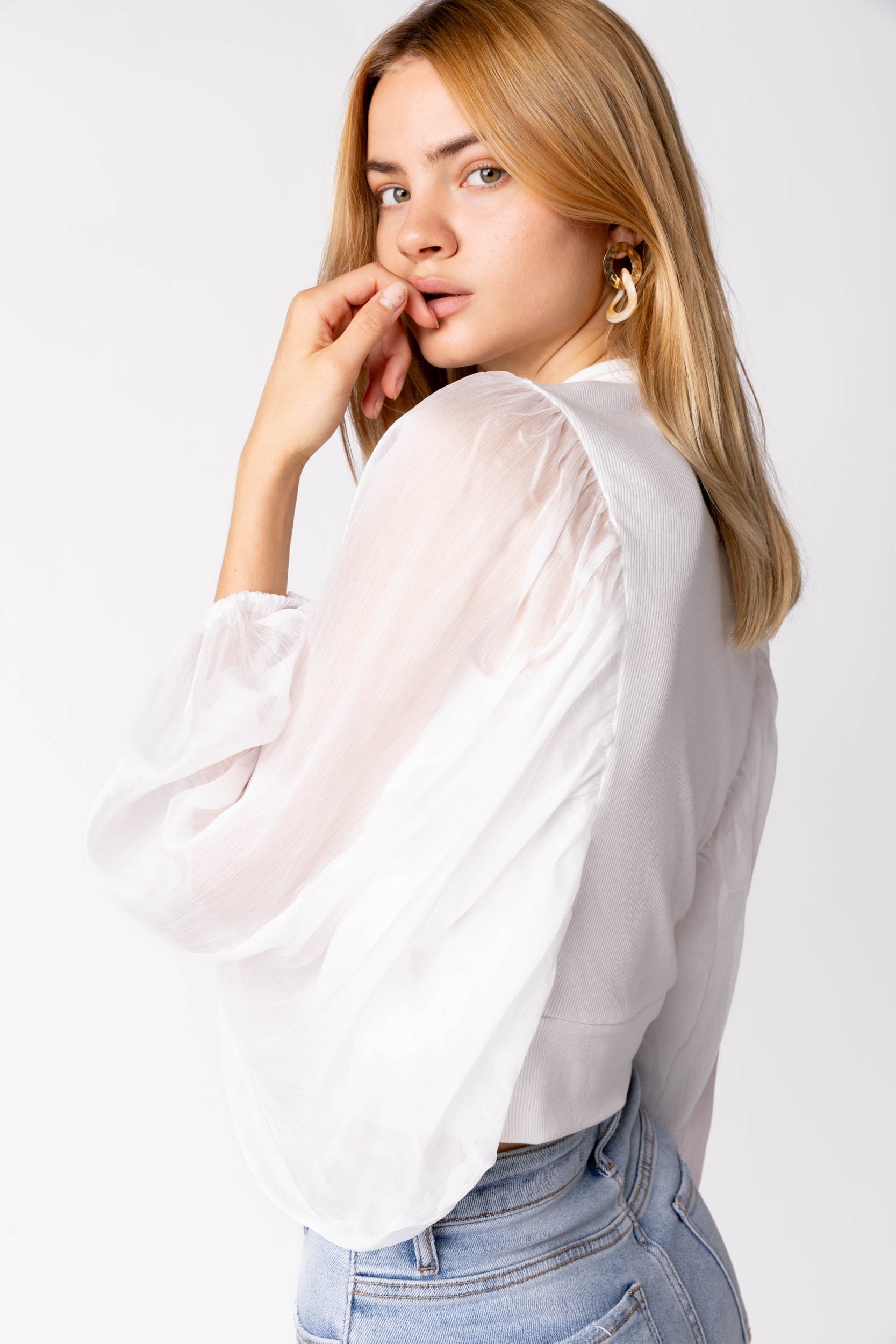SALE - Ellie Pleated Blouse