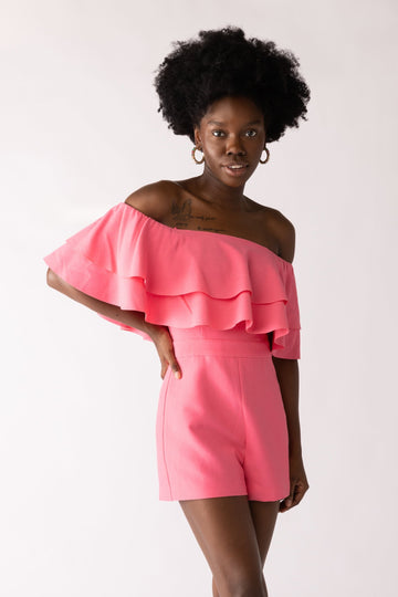 SALE - Leah Off Shoulder Romper