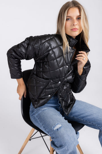 Z Supply Heritage Faux Leather Jacket