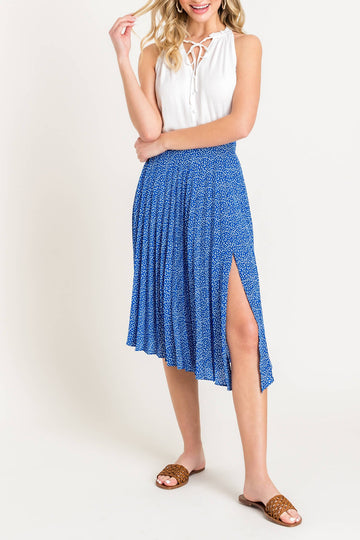 Lavina Pleated Midi Skirt