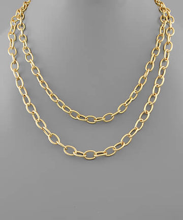 Marie Chain Link Layered Necklace