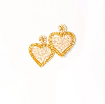 Karli Beaded Heart Earrings