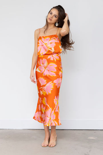 SALE - Celine Floral Midi Skirt