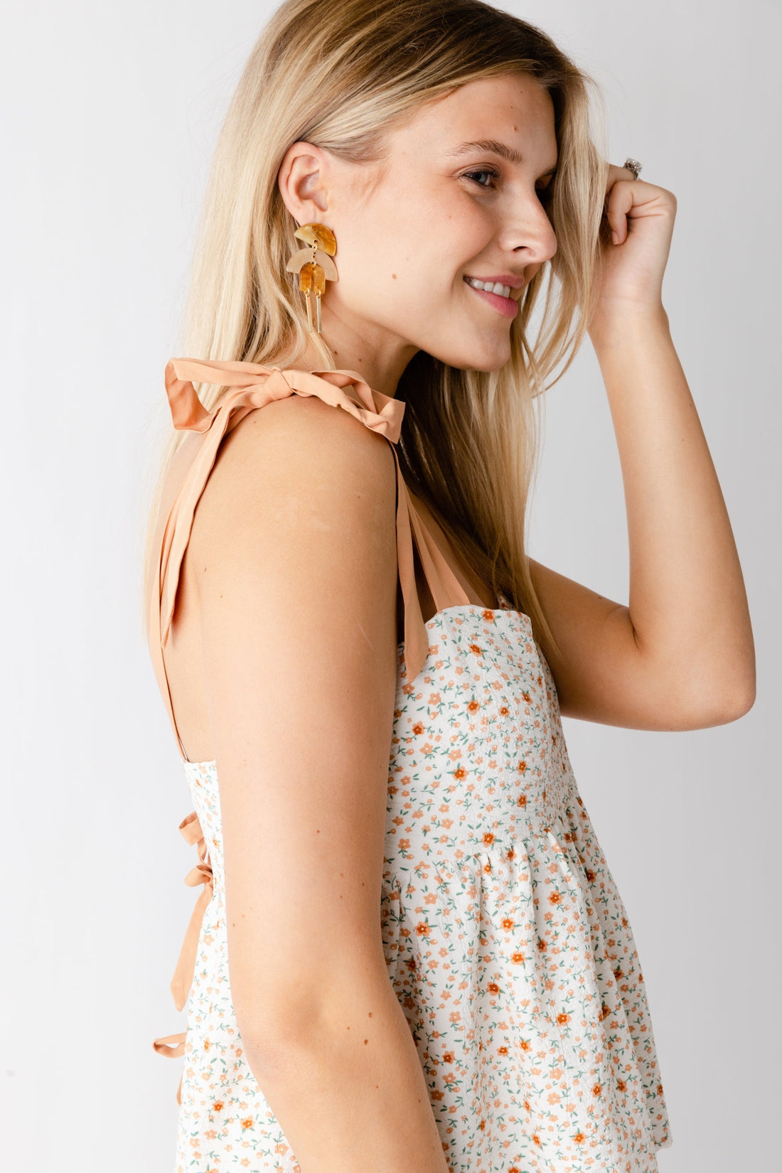 SALE - Gwen Tie Strap Floral Top