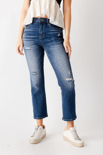 Stevie High Waisted Cropped Flare Jean