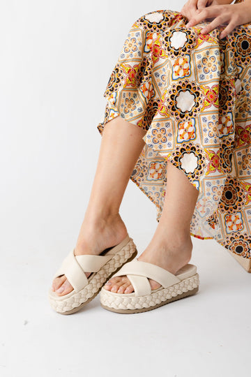 Kimora Braided Sole Flatform Sandal