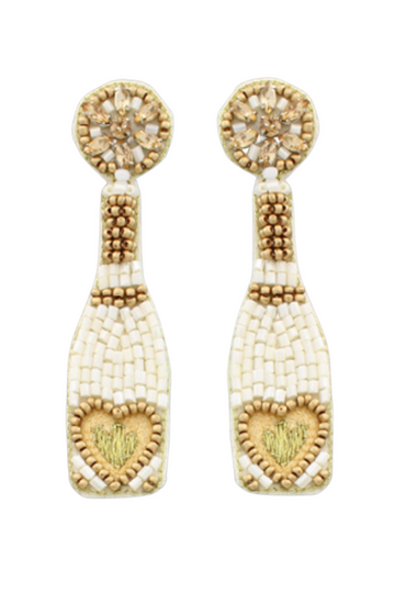 Silva Champagne Bottle Earrings
