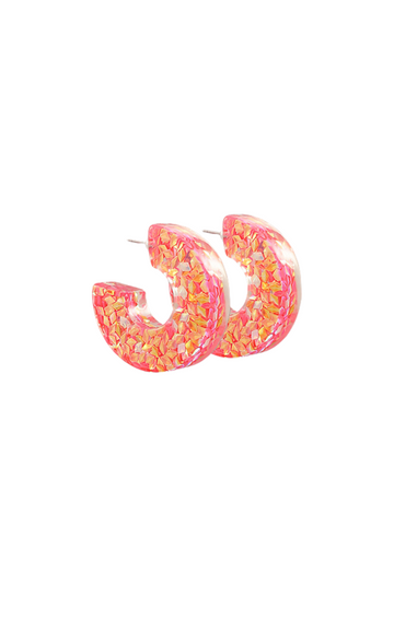 Maddox Sequined Resin Hoops
