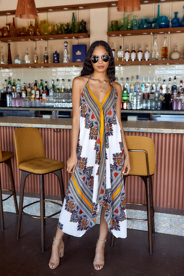 Esmie Printed Handkerchief Dress