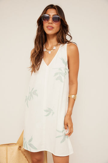Scotty Floral Printed Denim Shift Dress