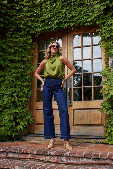 Claire High Waist Straight Jeans
